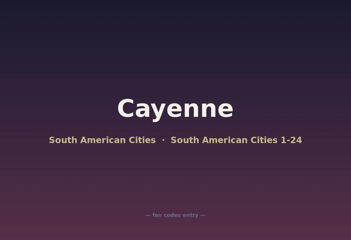Cayenne